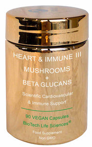 Cardio Immune 3 - Magnificent Mushrooms: Heart Brain Function + Vit D3 Beta Glucans & Adaptogens