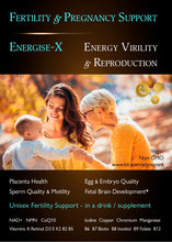 Load image into Gallery viewer, FEEL GREAT Energise 1 - Unisex - Fertility, Pregnancy & Nursing Support - NMN Magnesium Vitamins - Increase Energy