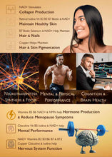 Load image into Gallery viewer, Energise-X Drink & Sublingual Powder, NAD+ NMN CoQ10 Vitamins - Increase Energy, Reduce Fatigue - Anti-Ageing