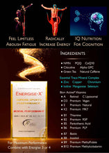 Load image into Gallery viewer, Energise-X NMN: Genius & Feel Limitless pills - Maximum Physical Energy & Mental Performance - All Vitamins & Minerals