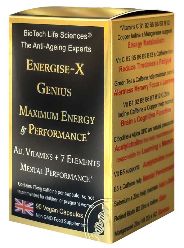 Energise X Genius smart pills - Maximum Energy & Mental Performance