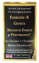 Load image into Gallery viewer, Energise-X NMN: Genius & Feel Limitless pills - Maximum Physical Energy & Mental Performance - All Vitamins & Minerals