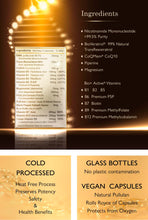 Load image into Gallery viewer, FEEL GREAT Energise 1 - Increase Energy, Brain & Heart Health - Hair Skin Fertility & Menopause - 1,000 mg NMN CoQ10 Magnesium All Vitamins & Minerals