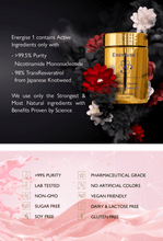 Load image into Gallery viewer, FEEL GREAT Energise 1 NMN: Increase Energy, Hair Colour & Thickness, Skin & Nails + Peri & MenoPause, Fertility & Pregnancy Support - Ladies