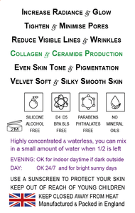 "Bye Bye Lines & Wrinkles" DAY - Face & Skin Rejuvenation - Increase Collagen, Minimise Pores, NAD+ NMN Vitamin C + Niacinamide