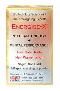 Energise-X Drink & Sublingual Powder, NAD+ NMN CoQ10 Vitamins - Increase Energy, Reduce Fatigue - Anti-Ageing