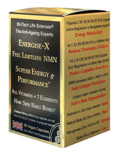 Load image into Gallery viewer, Energise-X NMN: Genius &amp; Feel Limitless pills - Maximum Physical Energy &amp; Mental Performance - All Vitamins &amp; Minerals
