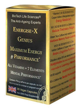 Load image into Gallery viewer, Energise-X NMN: Genius &amp; Feel Limitless pills - Maximum Physical Energy &amp; Mental Performance - All Vitamins &amp; Minerals
