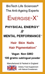 Energise-X Drink & Sublingual Powder - Virility, Fertility, Pregnancy & Nursing Support - Unisex - NAD+ NMN CoQ10 Vitamins - Increase Energy