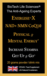 Energise-X Drink & Sublingual Powder - Virility, Fertility, Pregnancy & Nursing Support - Unisex - NAD+ NMN CoQ10 Vitamins - Increase Energy