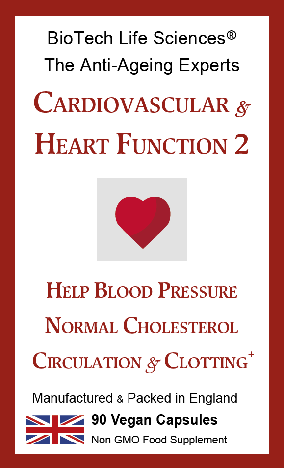 Heart Cardiovascular 2 -  Help Blood Pressure, Healthy Cholesterol, Circulation & Clotting