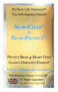 IQ3 - NeuroClean & NeuroProtect® Healthy Glucose & Cholesterol Metabolism, Help Protect Heart & Brain against Oxidative Damage