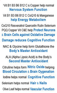 IQ3 - NeuroClean & NeuroProtect® Healthy Glucose & Cholesterol Metabolism, Help Protect Heart & Brain against Oxidative Damage