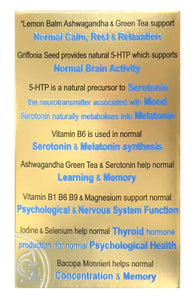 IQ4 - FEEL GOOD, Reduce Stress & Cortisol, Help Sleep, Rest & Relaxation + Adrenal Support