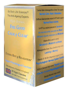IQ4 - FEEL GOOD, Reduce Stress & Cortisol, Help Sleep, Rest & Relaxation + Adrenal Support