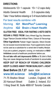 IQ4 - FEEL GOOD, Reduce Stress & Cortisol, Help Sleep, Rest & Relaxation + Adrenal Support