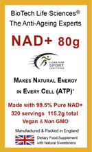 Load image into Gallery viewer, NAD+ NMN Resveratrol Drink &amp; Sublingual Powder - Pharmaceutical Purity &gt;99.5
