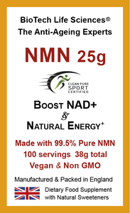 NAD+ NMN Resveratrol Drink & Sublingual Powder - Pharmaceutical Purity >99.5