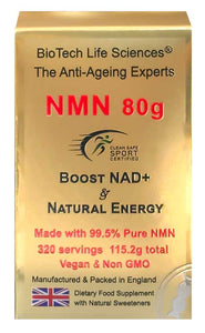 NAD+ NMN Resveratrol Drink & Sublingual Powder - Pharmaceutical Purity >99.5