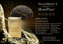 Load image into Gallery viewer, 5 - MemPlus® - Helps Memory &amp; Concentration - Herbal NeuroMem BioTech Life Sciences 
