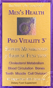 Men 3: Superb Mushrooms - Immune Function - Prostate Support & Cholesterol Metabolism - Bones Teeth & Muscle