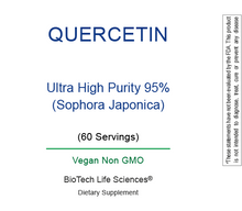 Load image into Gallery viewer, Ultra High Purity Quercetin Powder - 95%+ Highly Purified for Increased Bioavailability BioTech Life Sciences 

